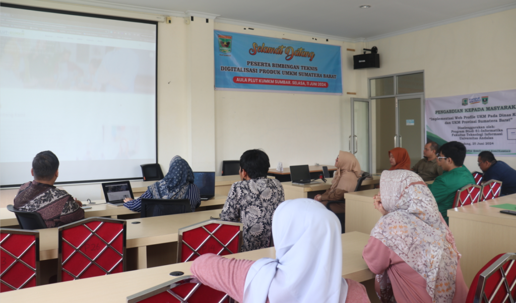 Dosen dan Mahasiswa Prodi S1 Informatika UNAND Laksanakan Pengabdian Masyarakat dengan Implementasi Web Profile UKM image